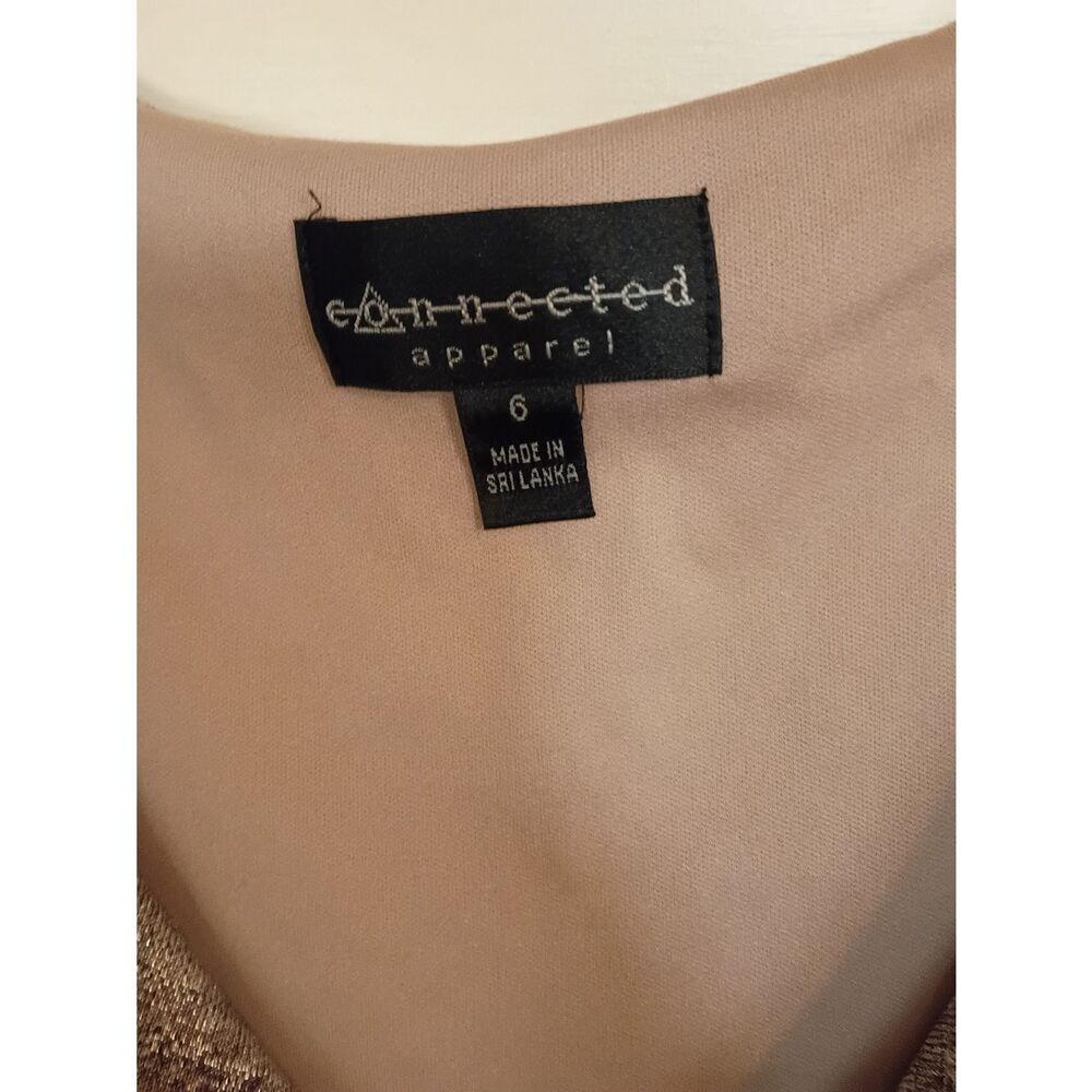 connected apparel Silver Metallic Cowl Neck Maxi Dress - Picture 3 of 6